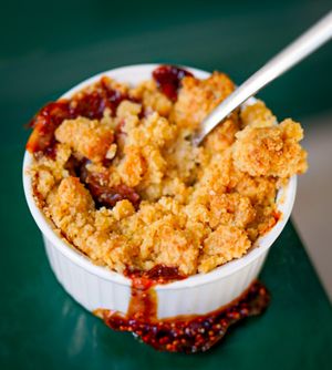 Fig & Peach crumble at B.Better in Paris