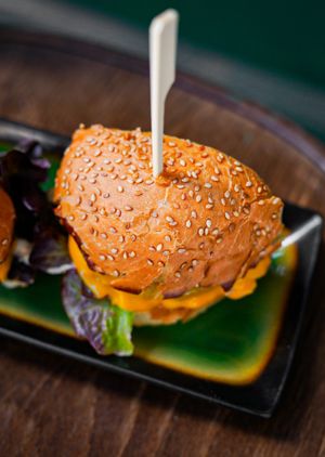 Burger to share at B.Better in Paris