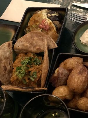 Guacamole and eggplant   at B.Better in Paris