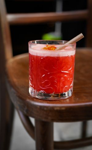 Mocktail passion/framboise at B.Better in Paris