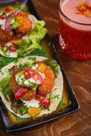 No-Chicken tacos at B.Better in Paris