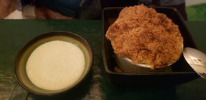 Apple crumble at B.Better in Paris