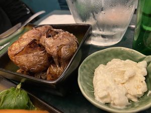 Oven-baked potatoes and aioli  at B.Better in Paris