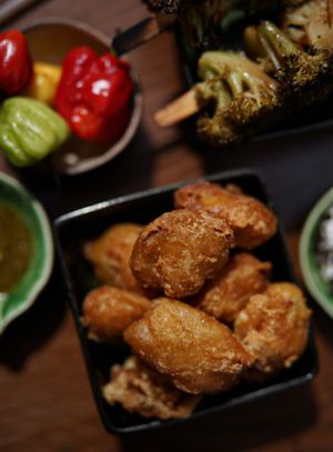 Shallots fritters at B.Better in Paris