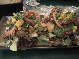 Delicious mushroom tacos  at B.Better in Paris