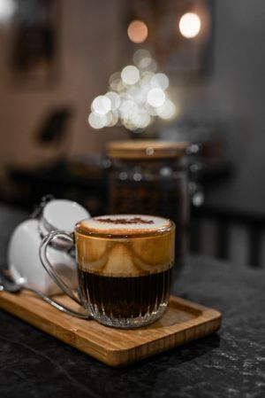 Cappuccino au lait de coco et café Bio at B.Better in Paris