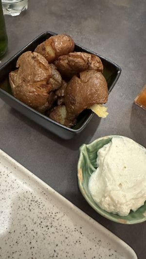 Crunchy small potatoes tapas  at B.Better in Paris