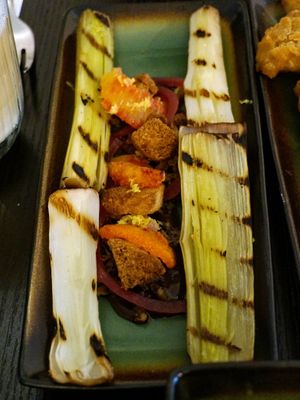 Grilled leak at B.Better in Paris