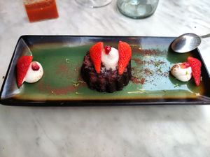 Chocolate cake at B.Better in Paris