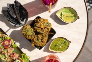 Spinach Accras at B.Better in Paris