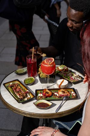 Terrace seats at B.Better in Paris