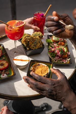 Apricot crumble at B.Better in Paris