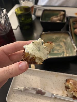 Potato dips  at B.Better in Paris