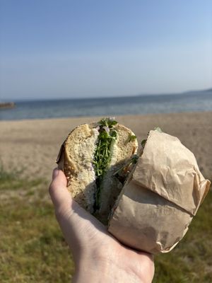   at Bubbie's Bagels in Traverse City