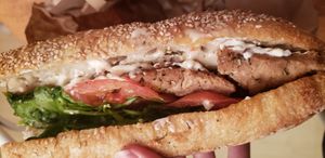 Fermier sandwich (had to add veganese at home) at Land & Monkeys - Turenne in Paris