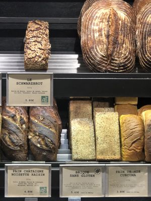 Some of their bread   at Land & Monkeys - Turenne in Paris