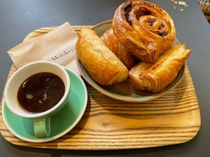 Coffee and pastries   at Land & Monkeys - Turenne in Paris