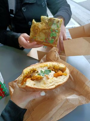 Forgot to ask for it heated, but still yummy! at Land & Monkeys - Turenne in Paris