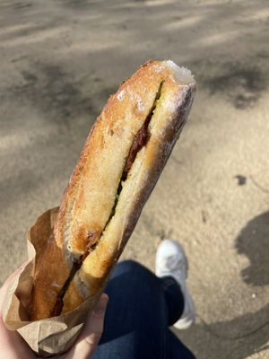 Sandwich Le Méditerranéen  #Veganuary at Land & Monkeys - Turenne in Paris