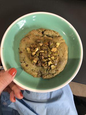 Chimp cookie, excellent.  at Land & Monkeys - Turenne in Paris