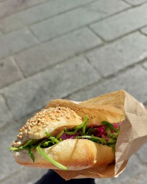 Sandwich Fermier at Land & Monkeys - Turenne in Paris