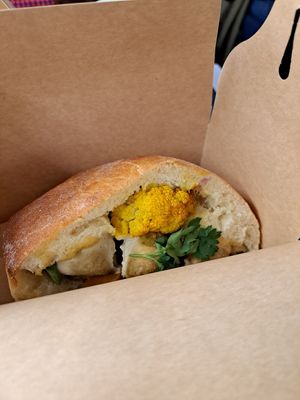 Falafel sandwich at Land & Monkeys - Turenne in Paris