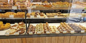 Selection of cakes at Land & Monkeys - Turenne in Paris