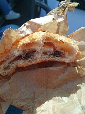 Pain au chocolat (good but nothing special imo) at Land & Monkeys - Turenne in Paris