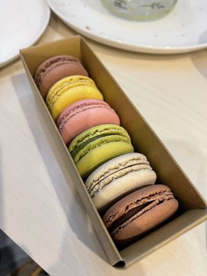Chocolate, Lemon, raspberry, pistachio, vanilla and chocolate    at Land & Monkeys - Turenne in Paris