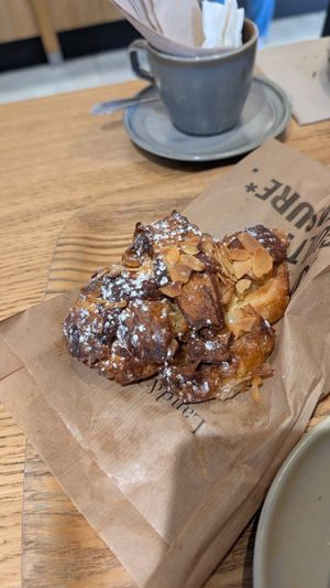 Almond croissant/pastry at Land & Monkeys - Turenne in Paris