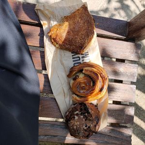 The pain aux raisins is fantastic at Land & Monkeys - Turenne in Paris