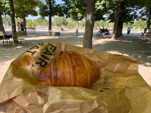 Chocolate Croissant at Land & Monkeys - Turenne in Paris