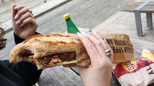 Chicken (delicious) at Land & Monkeys - Turenne in Paris