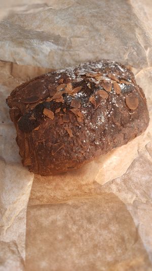Pain au chocolat aux amandes: blissful! at Land & Monkeys - Turenne in Paris