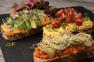 The delicious savoury part of the High Tea at Groentje in Zwolle