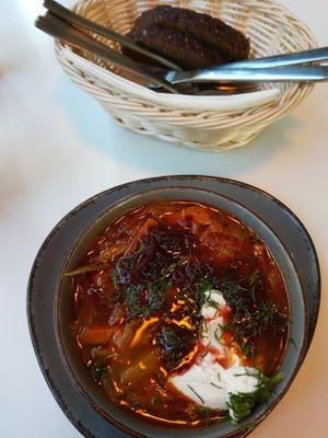 Vegan Borsh at Aljonuschka in Dresden