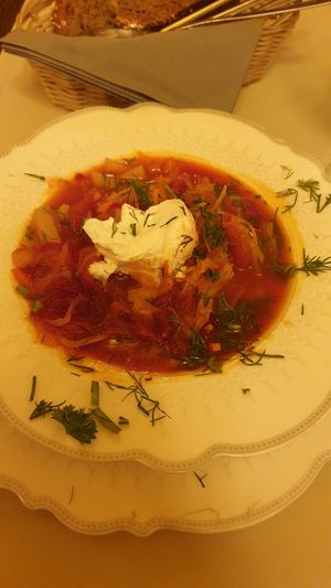 Vegan Borsch at Aljonuschka in Dresden