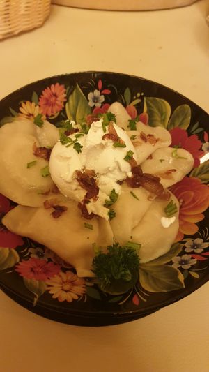 Vegan Wareniki at Aljonuschka in Dresden