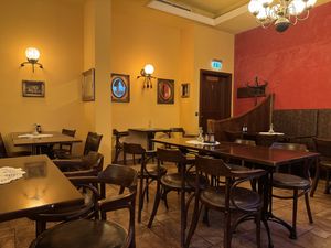 Inside seating.  at Aljonuschka in Dresden