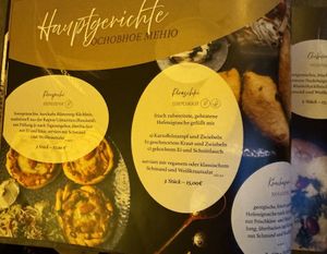 Menu 4/5  at Aljonuschka in Dresden