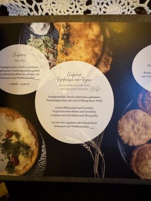 Menu 3/5  at Aljonuschka in Dresden