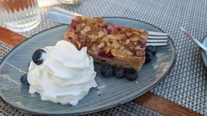 Banana cake at Rock 'n' Troll Coffee House in Borgarnes