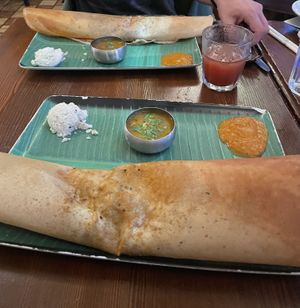 Vegan dosas  at Davie Dosa Company in Vancouver