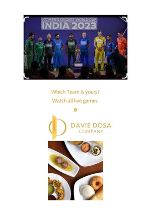 Live ICC 2023 !!! at Davie Dosa Company in Vancouver