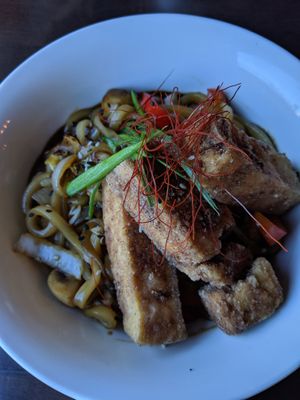 Noodle Bowl with Tofu at Koi in Calgary