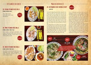 Viet 80’s Menu  at Viet 80s in Nottingham