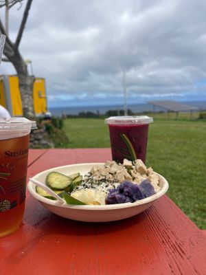 Vegan poke  at Fresh Off The Grid in Kamuela