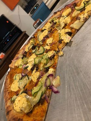 So good, crust as well as the topping! Great staff, friendly patrons at Woodbelly in Montpelier