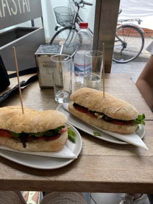 Sandwiches made vegan upon request  at Pasticceria Mastai in Chiavenna