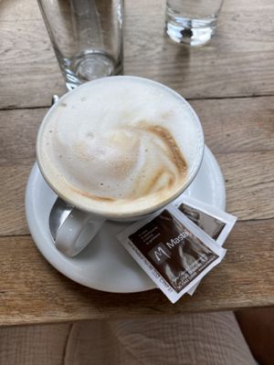 Soy cappuchino   at Pasticceria Mastai in Chiavenna